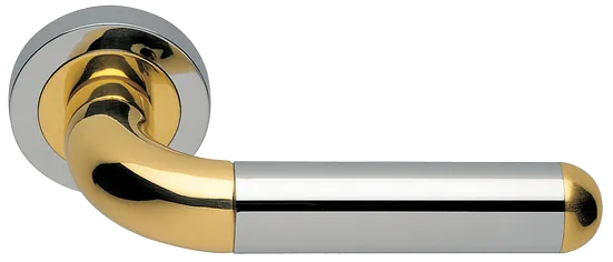 GAVANA R2 COT, ручка дверная, цвет - глянцевый хром/золото фото купить Сочи