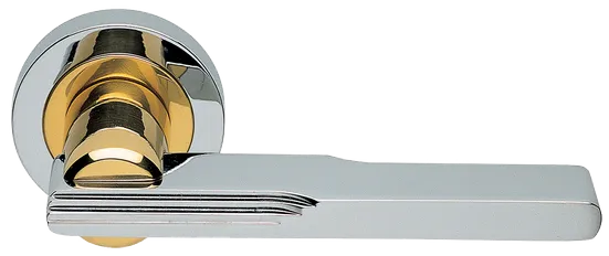 VERONICA R2 COT, ручка дверная, цвет - глянцевый хром/золото фото купить Сочи