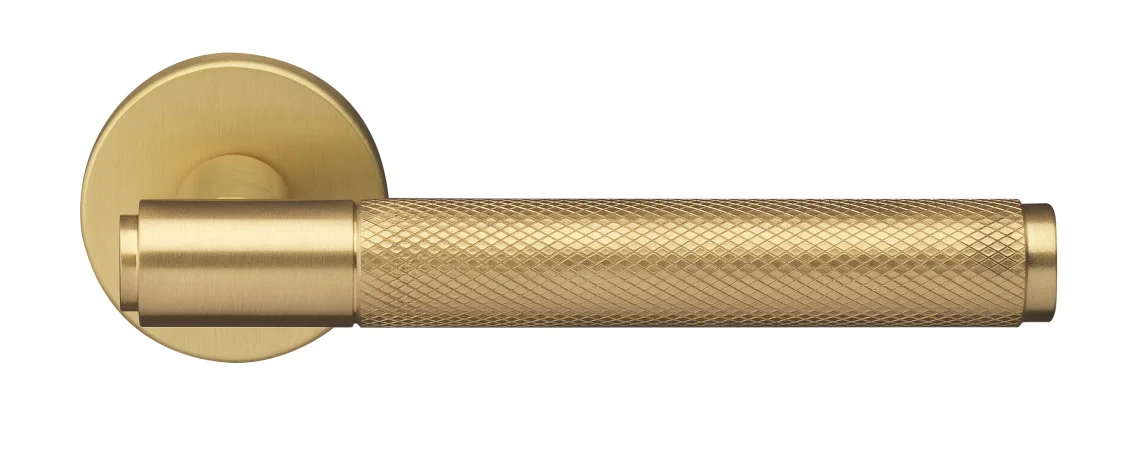 BRIDGE R6 OSA, ручка дверная с усиленной розеткой, цвет -  матовое золото фото купить Сочи