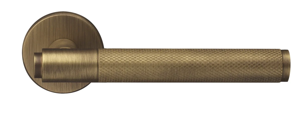 BRIDGE R6 BGO, ручка дверная с усиленной розеткой, цвет -  матовая бронза фото купить Сочи