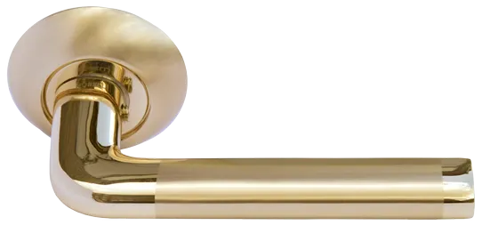 КОЛОННА, ручка дверная MH-03 SG/GP, цвет - мат.золото/золото фото купить Сочи