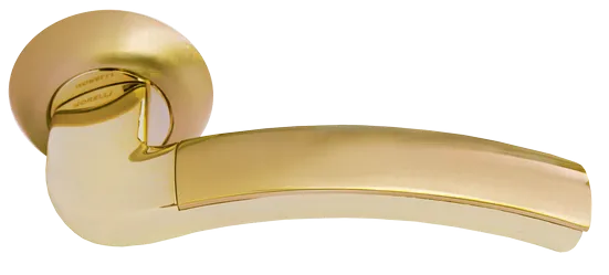 ПАЛАЦЦО, ручка дверная MH-02 SG/GP, цвет - мат.золото/золото фото купить Сочи