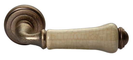 UMBERTO, ручка дверная MH-41-CLASSIC OMB/CH, цвет-старая мат.бронза/шампань фото купить Сочи