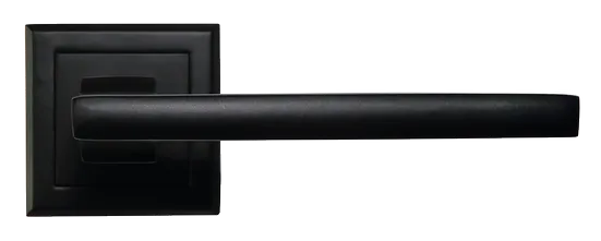 PANTS, ручка дверная на квадратной накладке MH-35 BL-S, цвет - черный фото купить в Сочи