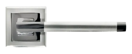 PANTS, ручка дверная MH-35 SN/BN-S, на квадратной накладке, цвет - бел. никель/черн. никель фото купить в Сочи