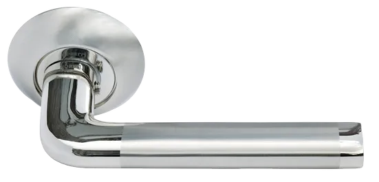 КОЛОННА, ручка дверная MH-03 SN/CP, цвет - бел. никель/хром фото купить Сочи