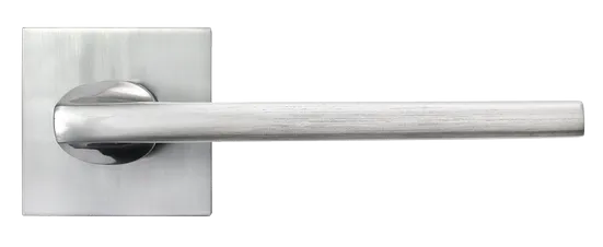 KAFFEE, ручка дверная на квадратной накладке MH-50-S6 SC, цвет - матовый хром фото купить в Сочи