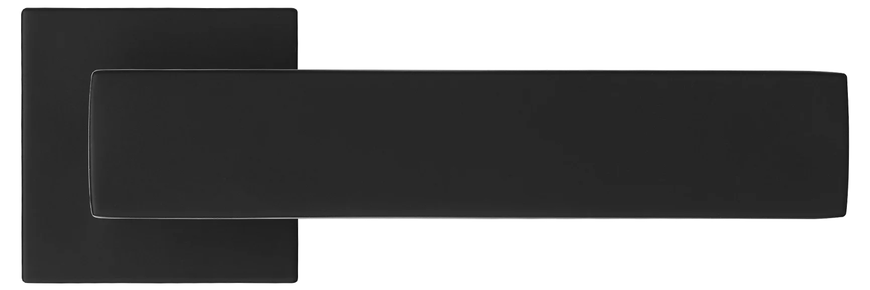 MIRA, ручка дверная на квадратной розетке MH-54-S6 BL, цвет - черный фото купить в Сочи