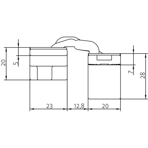 HH-19 B, скрытая петля, цвет - черный фото morelli Сочи