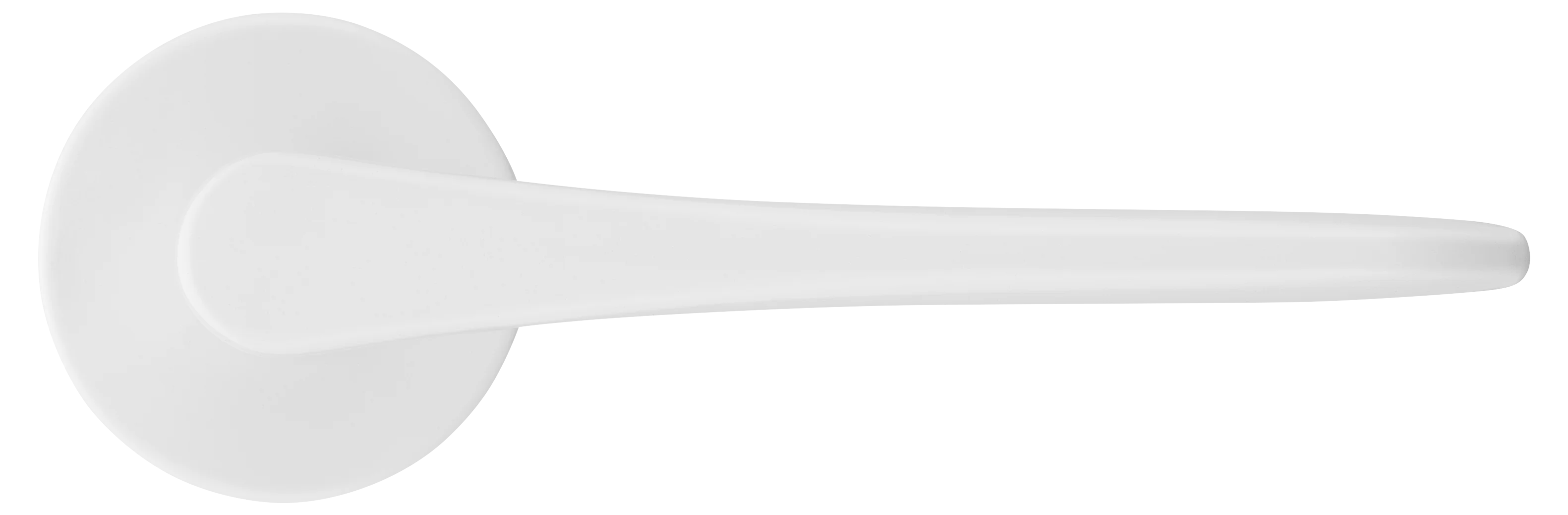 AULA R5 BIA, ручка дверная на розетке 7мм, цвет -  белый фото купить в Сочи