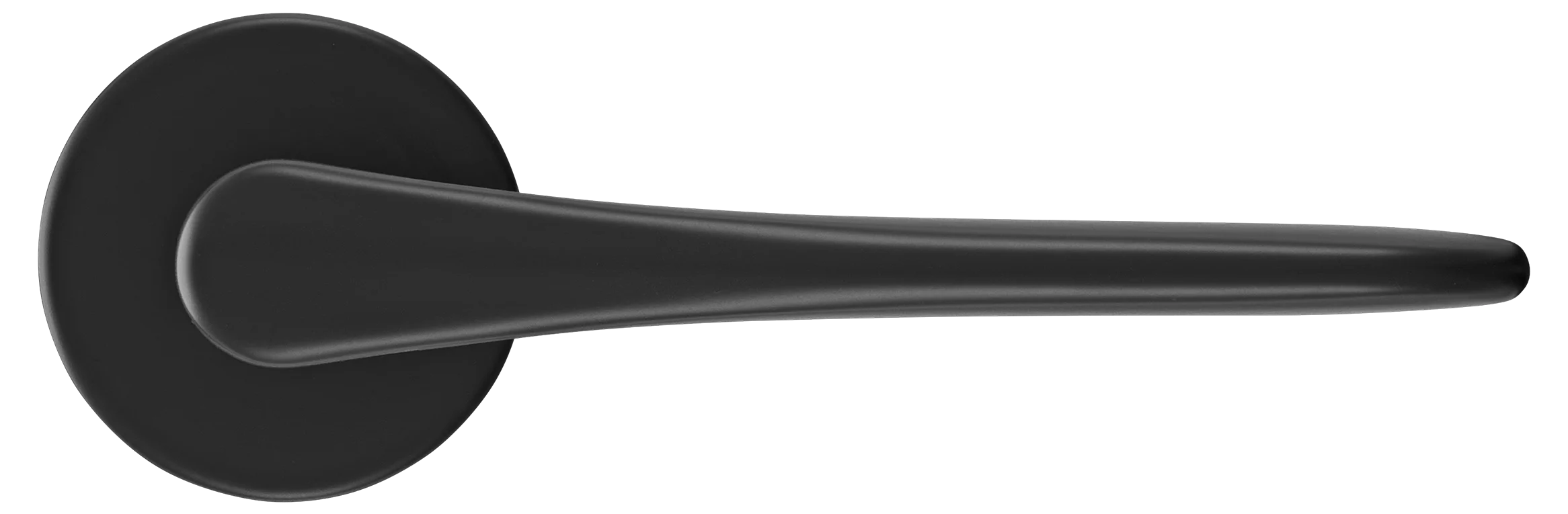 AULA R5 NERO, ручка дверная на розетке 7мм, цвет -  черный фото купить в Сочи