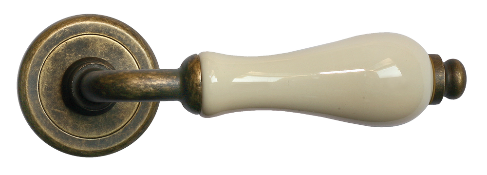 CERAMICA, ручка дверная CC-3 OBA/CHAMP, цвет - античная бронза/шампань фото купить в Сочи