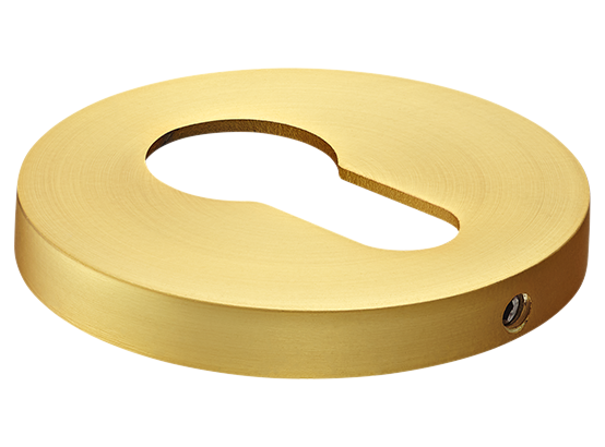 Накладка на ключевой цилиндр, на круглой розетке 6 мм, MH-KH-R6 MSG,  цвет - мат. сатинированное золото фото купить Сочи