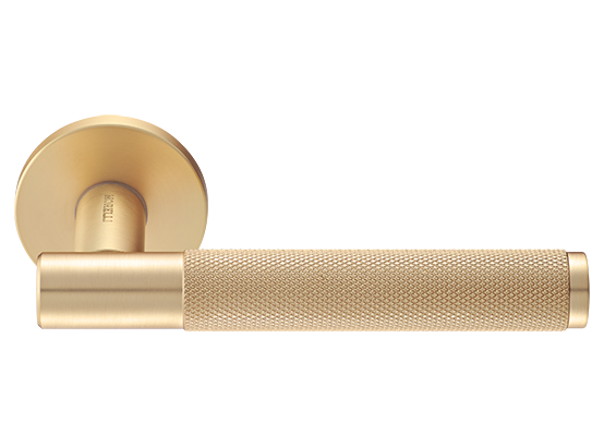 Ручка дверная "AZRIELI" на круглой розетке 6 мм, MH-57-R6T MSG, цвет - мат. сатинированное золото фото купить Сочи