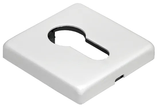 LUX-KH-SQ BIA, накладка на евроцилиндр, цвет - белый фото купить Сочи