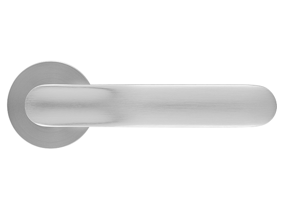 GARAK ручка дверная на круглой розетке 6 мм, MH-59-R6 MSC, цвет - мат. сатинированный хром фото купить в Сочи