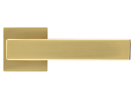 LOT ручка дверная на квадратной розетке 6 мм MH-56-S6 MSG, цвет - мат.сатинированное золото фото купить в Сочи